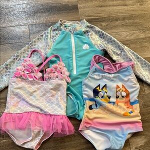 Colorful Kids' Swimsuit Set- Bundle